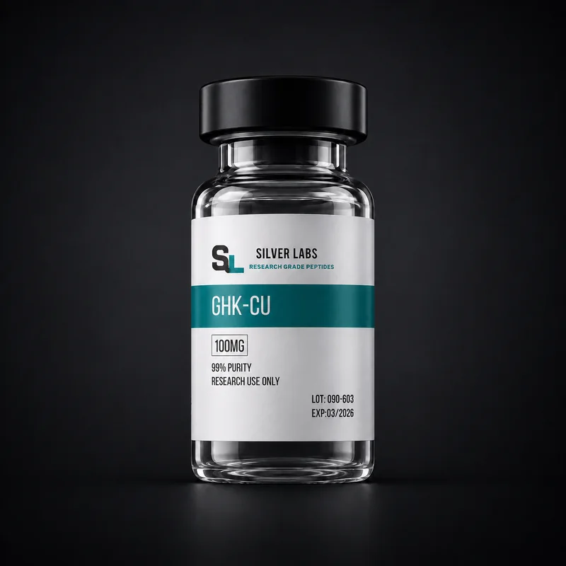 Frasco Silver Labs de GHK-CU 100MG para pesquisa