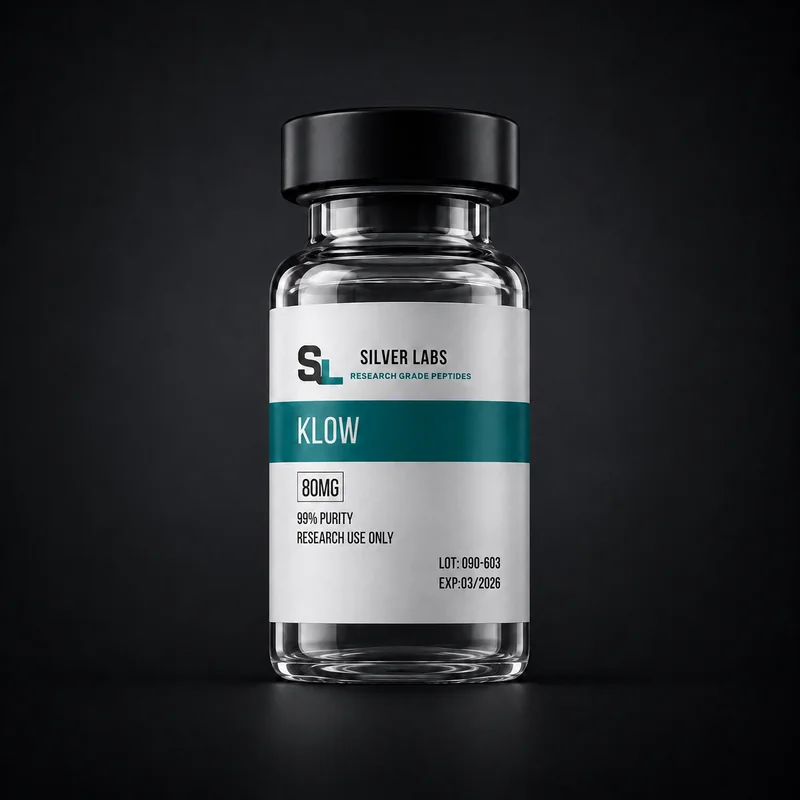 Frasco Silver Labs de Klow 80MG para pesquisa