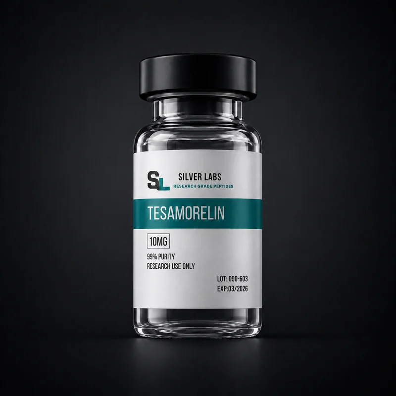 Frasco Silver Labs de Tesamorelin 10MG para pesquisa